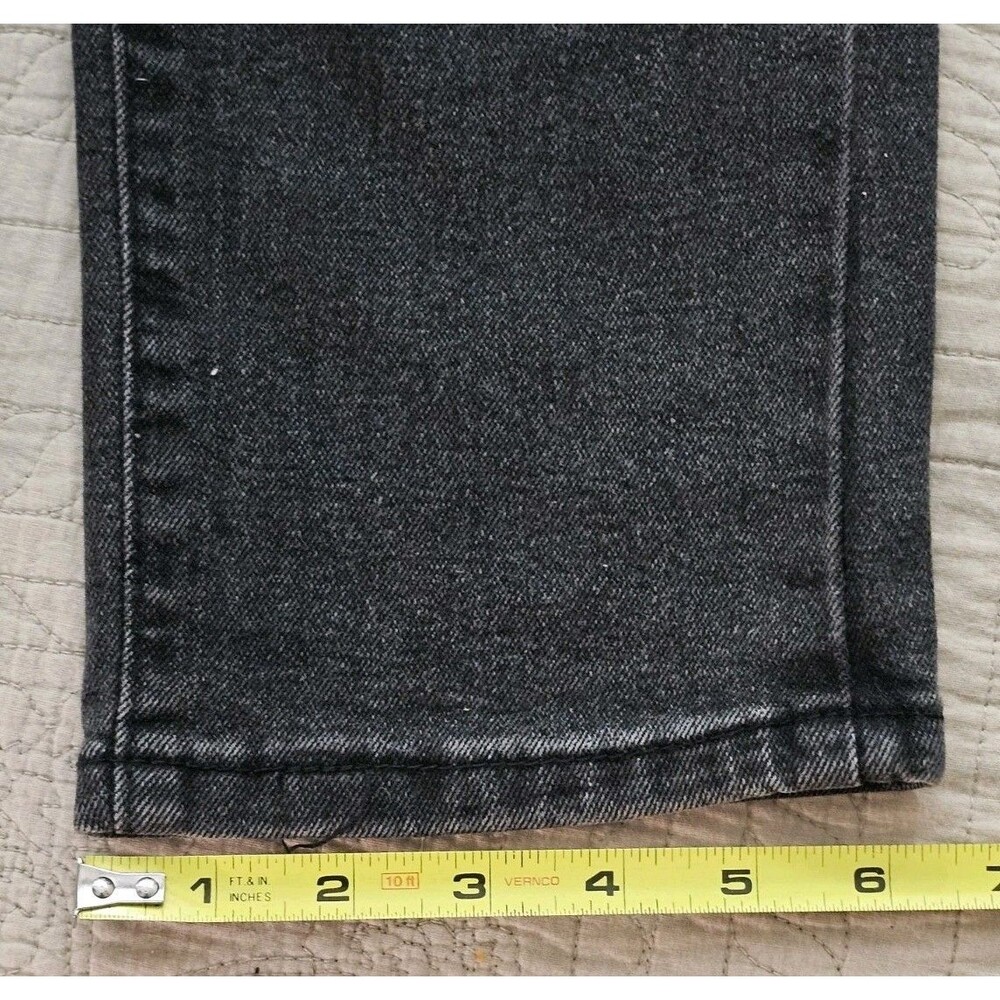 R GSTR Men's Slim Straight Stacked Ripped Patched Jeans Black Size 32 Inseam 28 - Picture 13 of 13